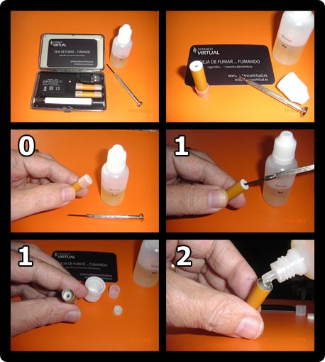 Recarga de cigarrillo electrónico